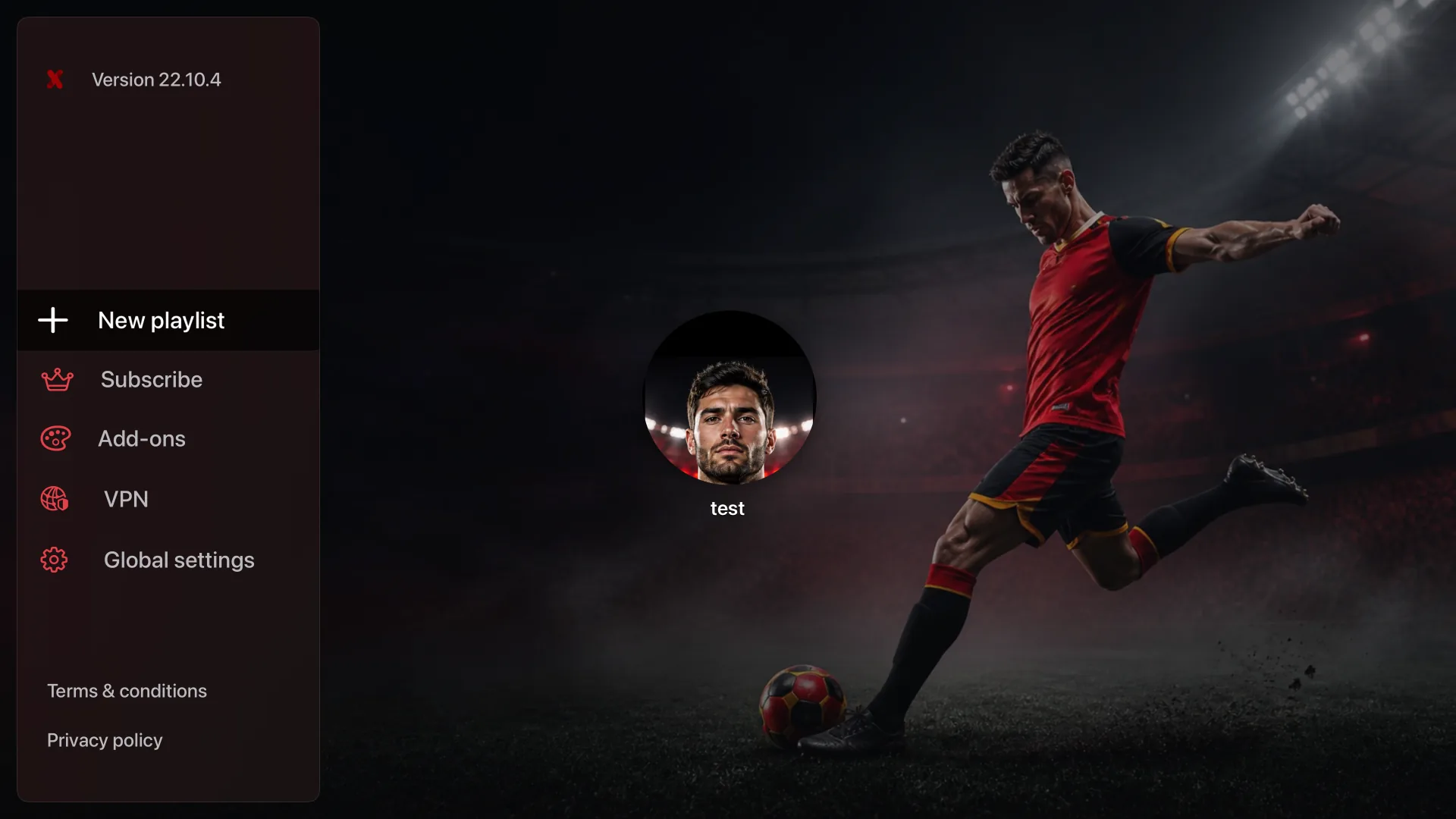 Football IPTVX add-on