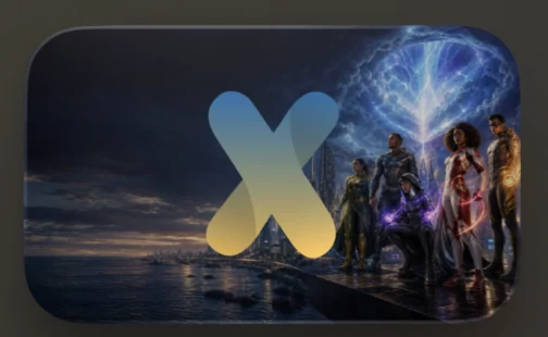 Superhero Alliance themed IPTVX app icon