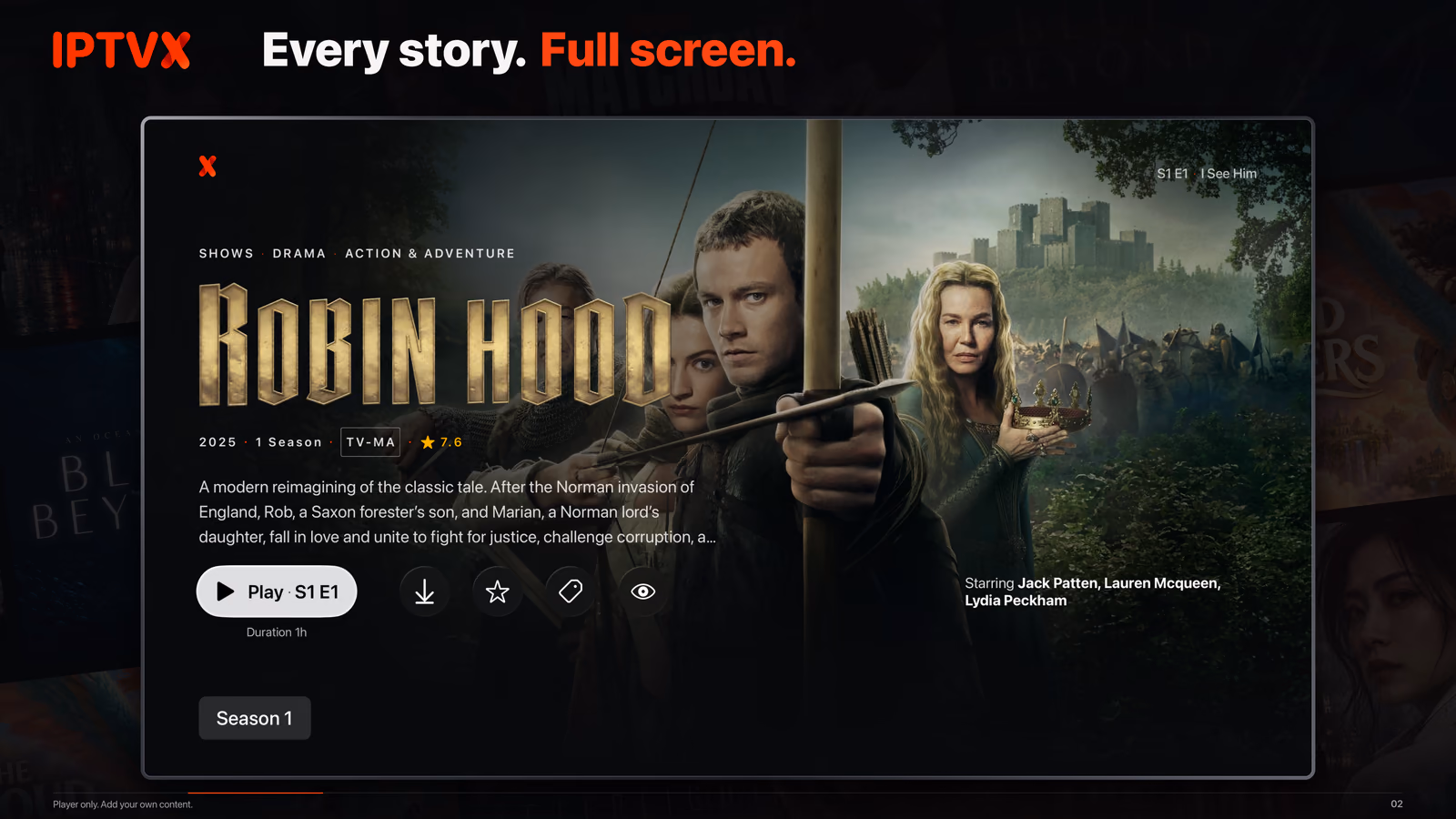 Movie Page: the title takes center stage — Apple TV 02/10